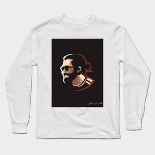 cool man portrait Long Sleeve T-Shirt